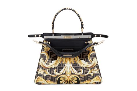 fendi and versace collab bag|Versace and Fendi adv.